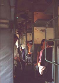 寝台列車２等の様子